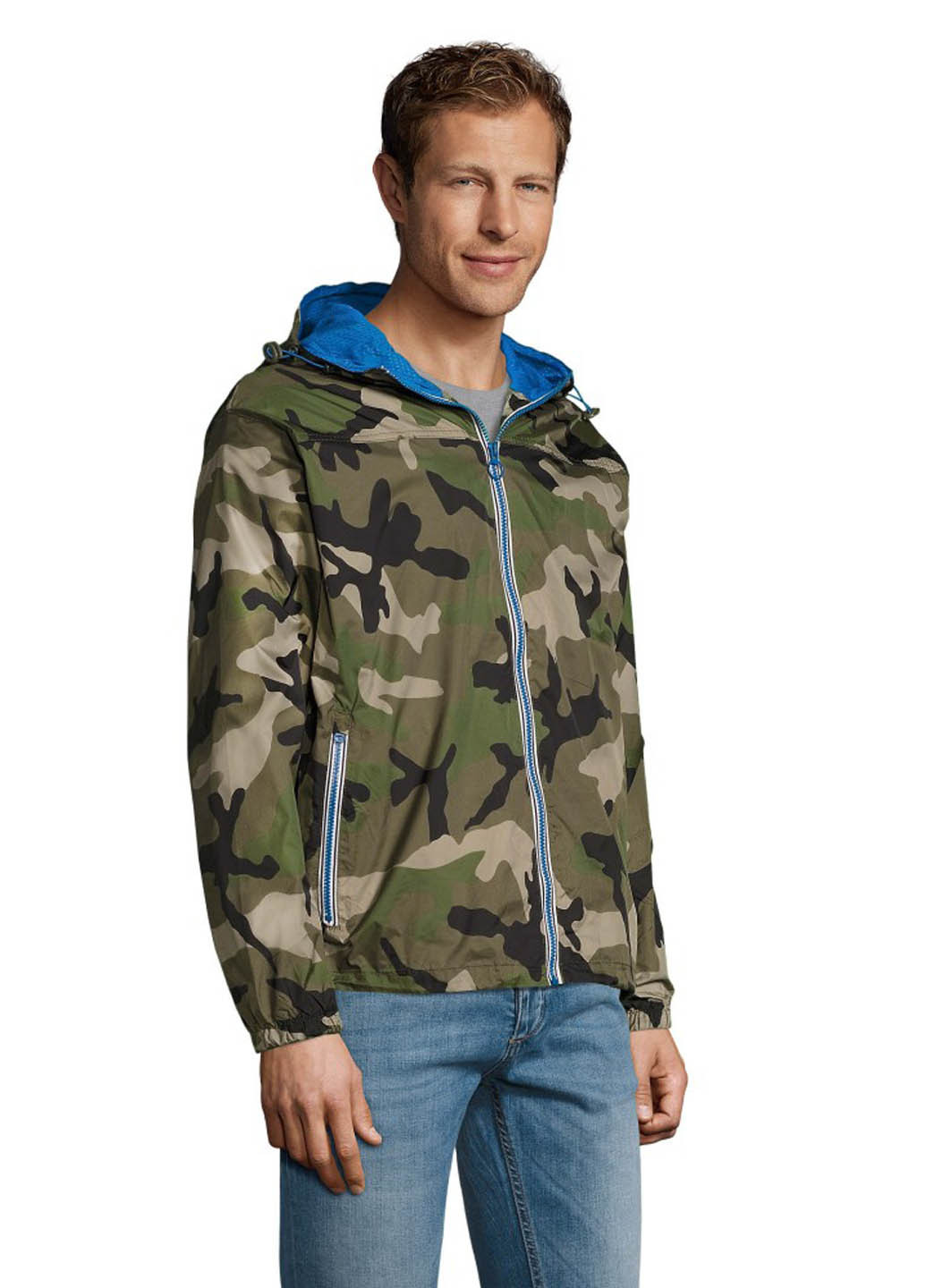 Оливковая (хаки) демисезонная ветровка Sol's