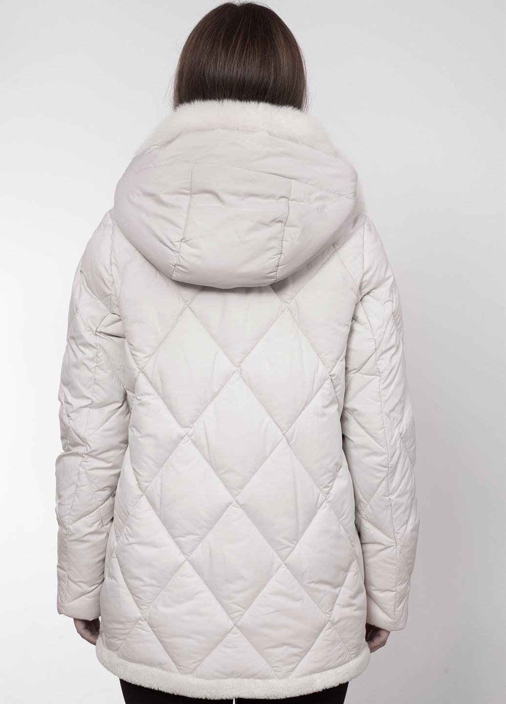Молочна зимня куртка Qarlevar