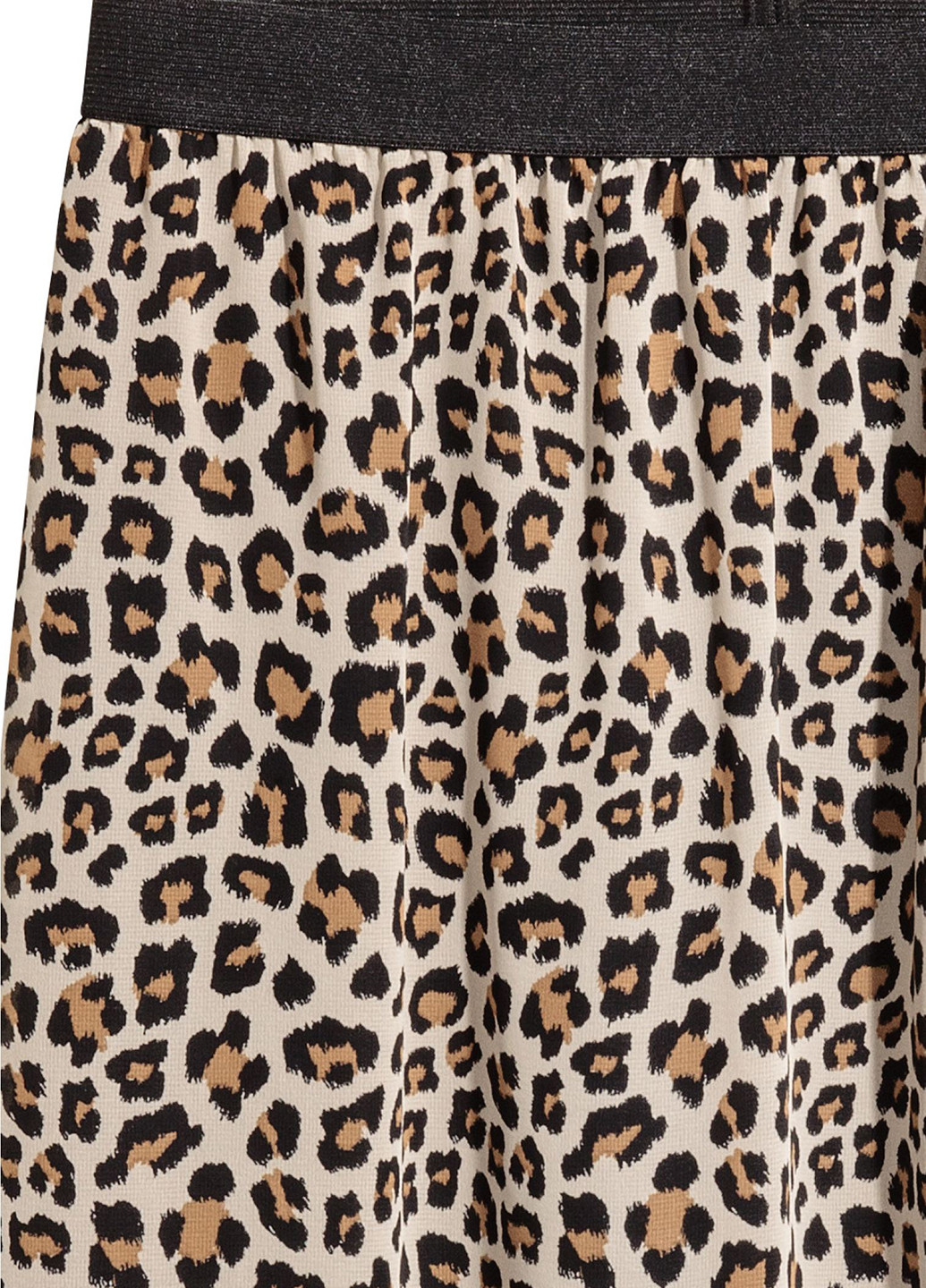 Коричневая кэжуал леопардовая юбка H&M