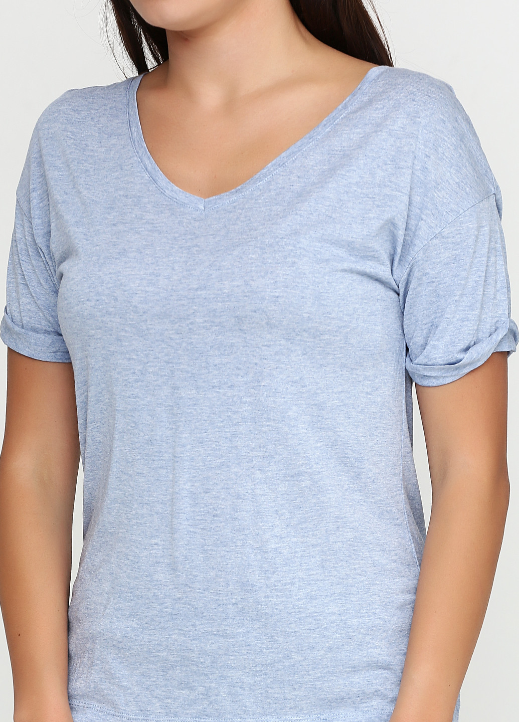 Голубая летняя футболка Karen by Simonsen