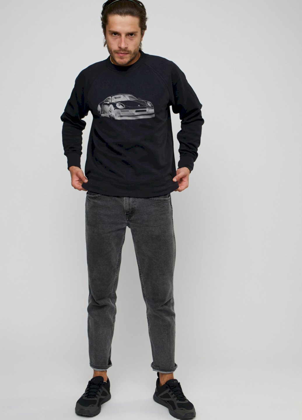 Черный свитшот мужской YAPPI (198688821)