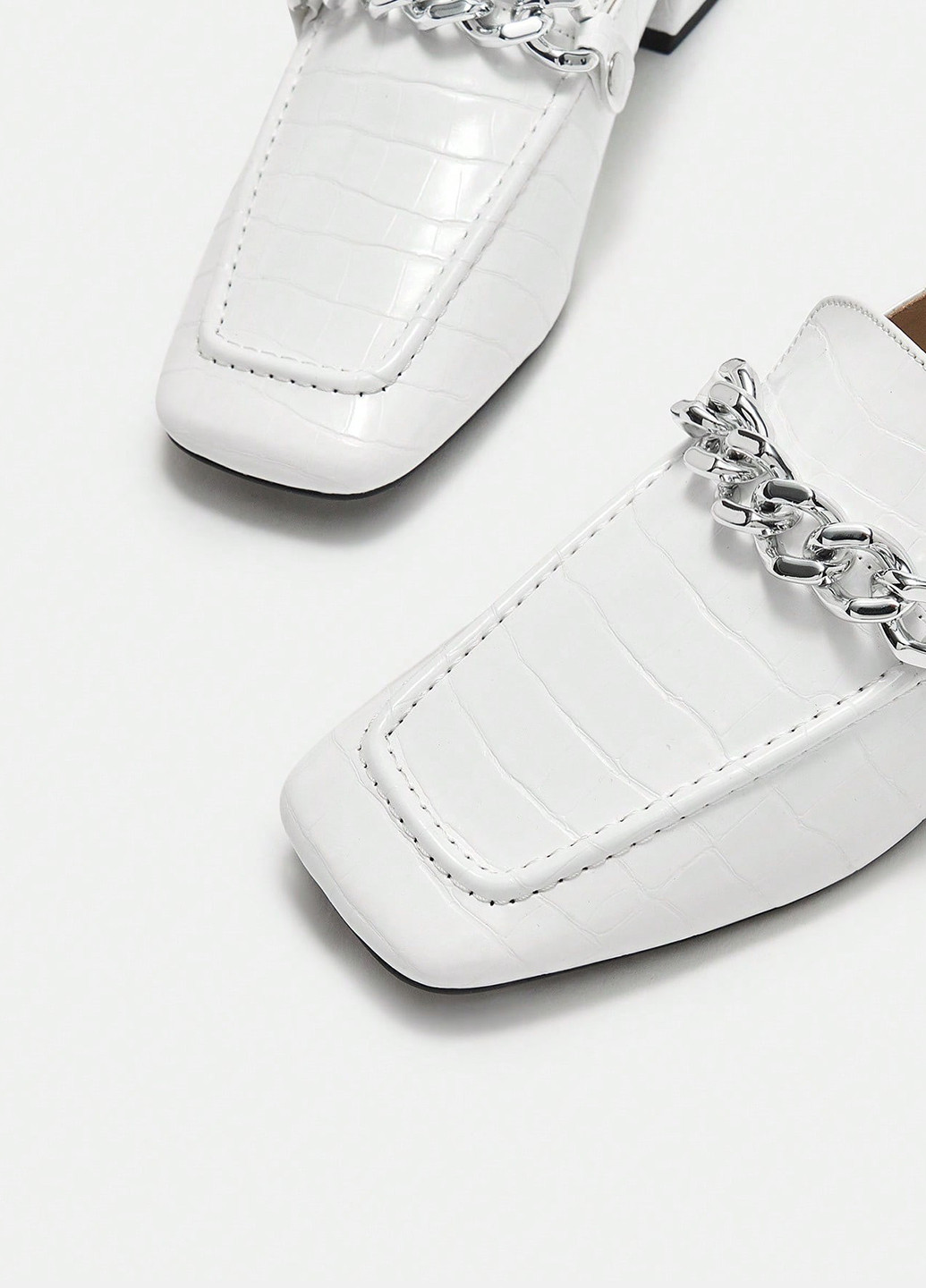 SHEIN Туфлі лофери білий з штучна шкіра, китай — демісезон (316474809)