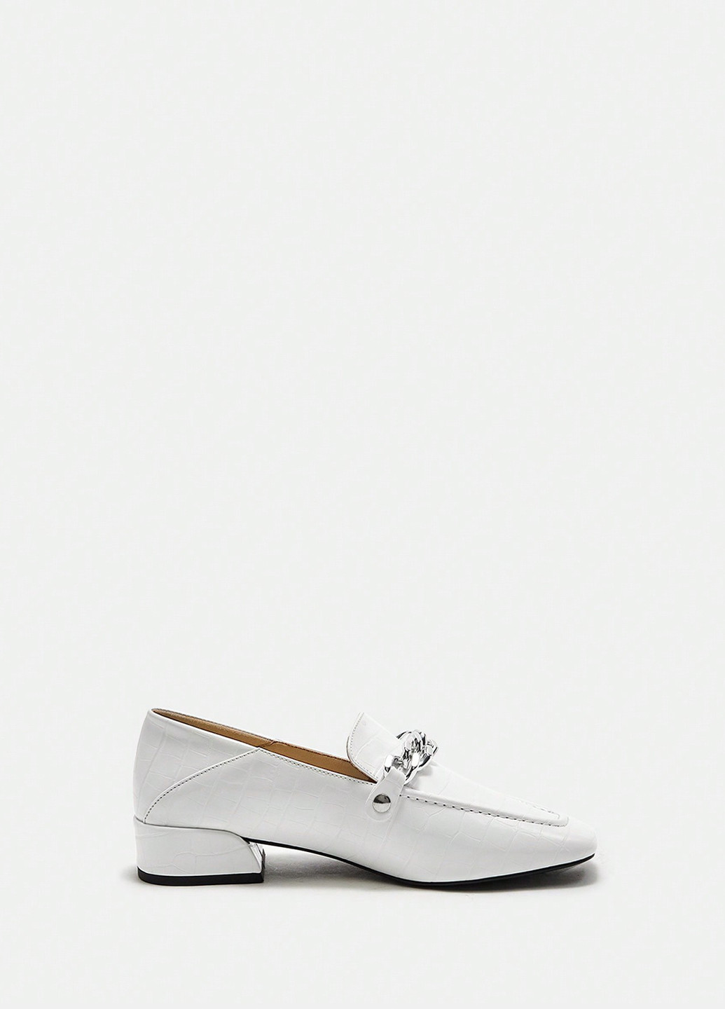 SHEIN Туфлі лофери білий з штучна шкіра, китай — демісезон (316474809)