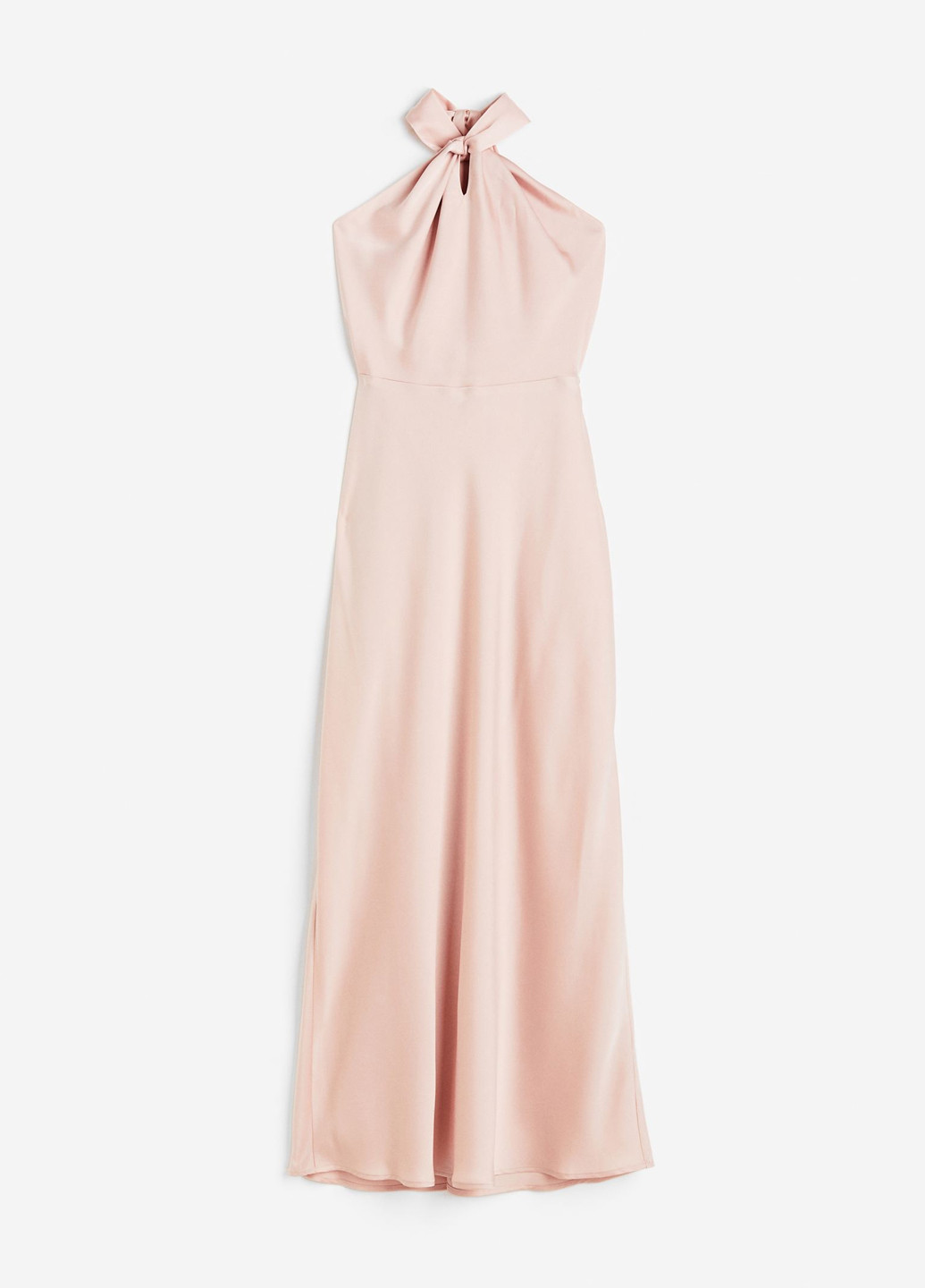 Рожева коктейльна сукня з відкритою спиною H&M однотонна