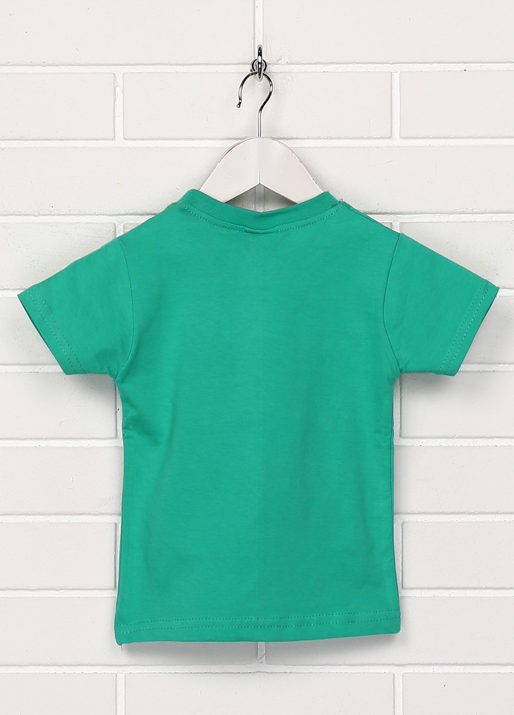 Зеленая летняя футболка с коротким рукавом Kbt