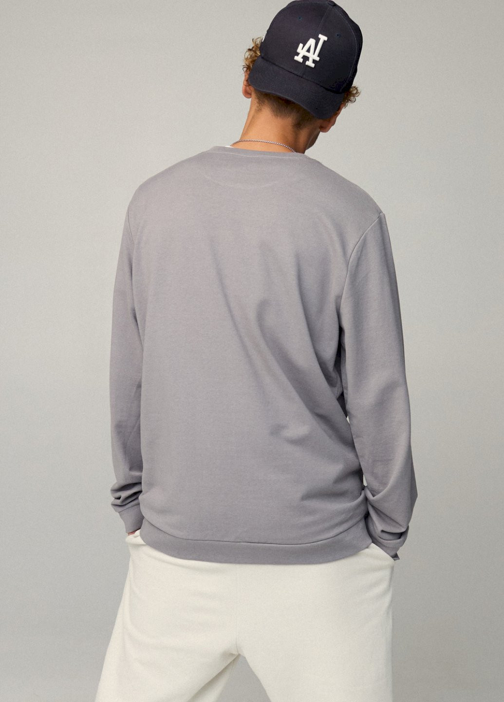 Сірий світшот чоловічий oversize /no flis/ YAPPI (252258809)
