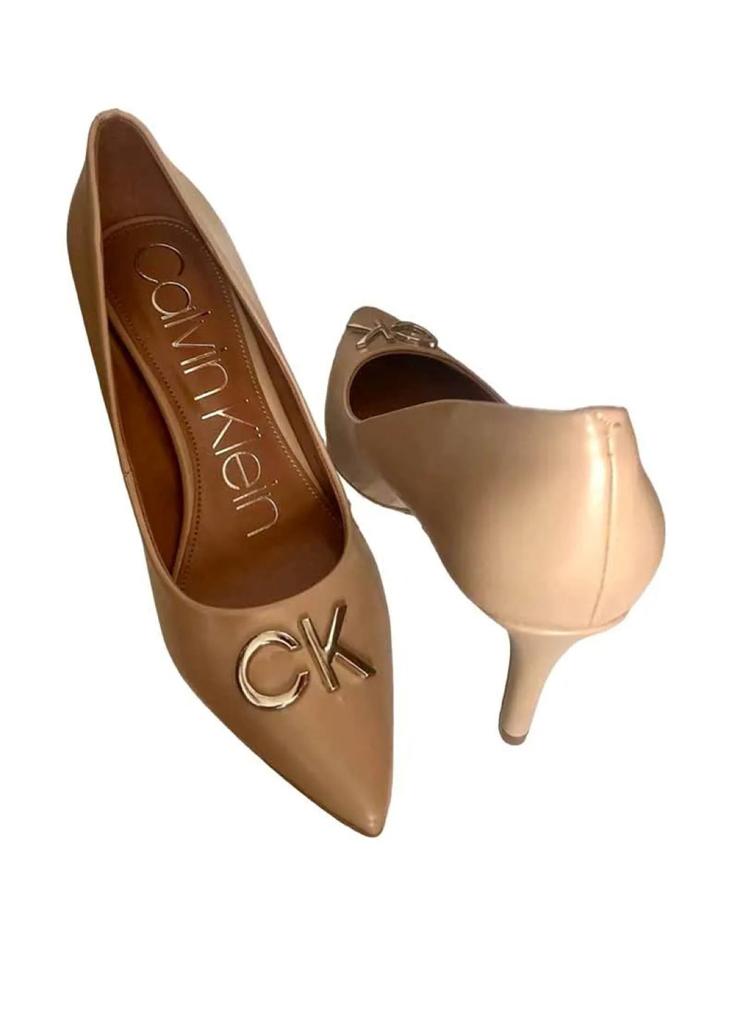Calvin Klein Туфли лодочки бежевый з искусственная кожа, сша — демисезон (303271401)