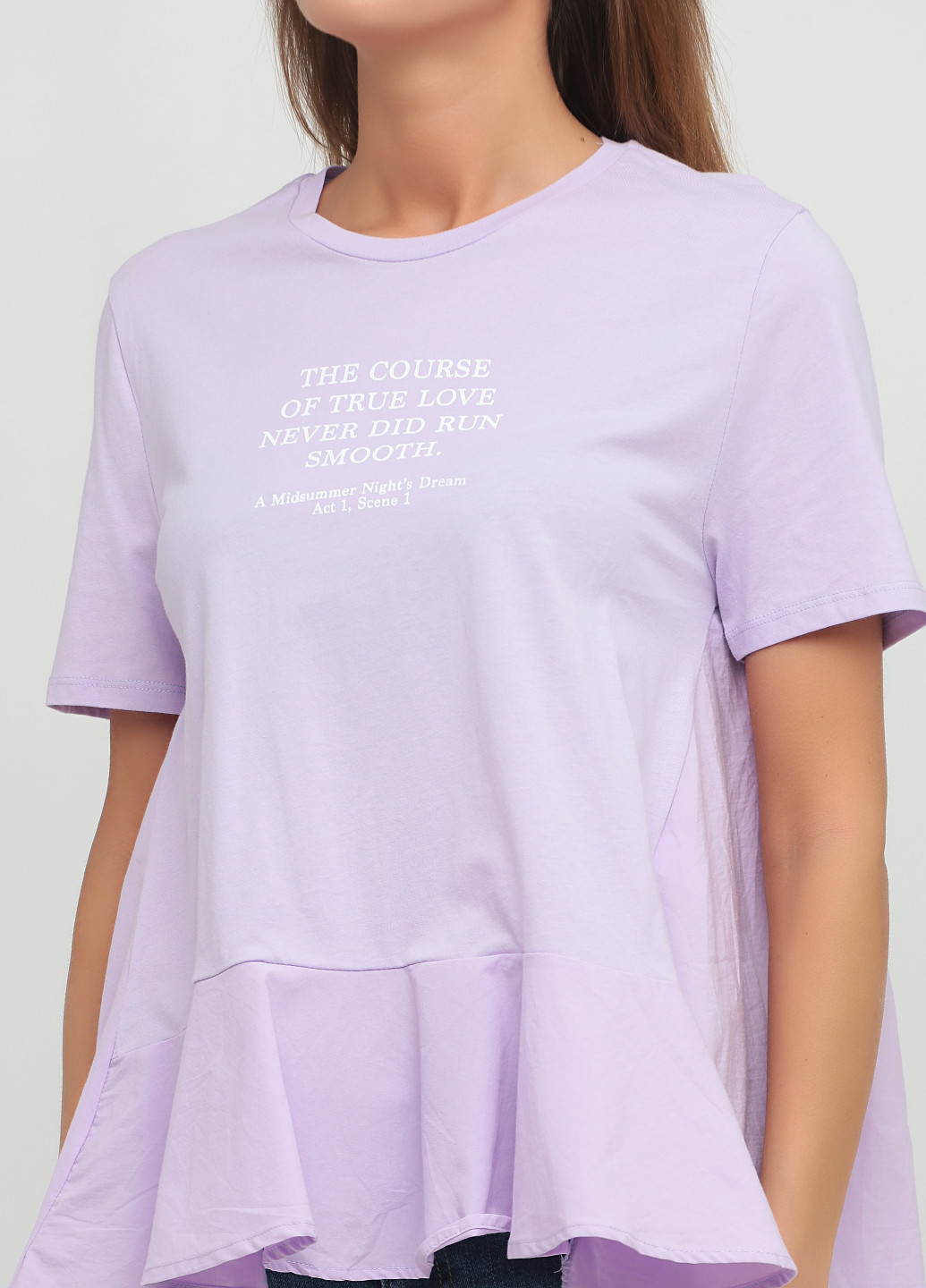 Лілова літня футболка Zara