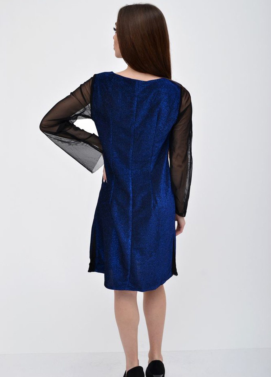 Темно-синя коктейльна сукня футляр Kamomile однотонна