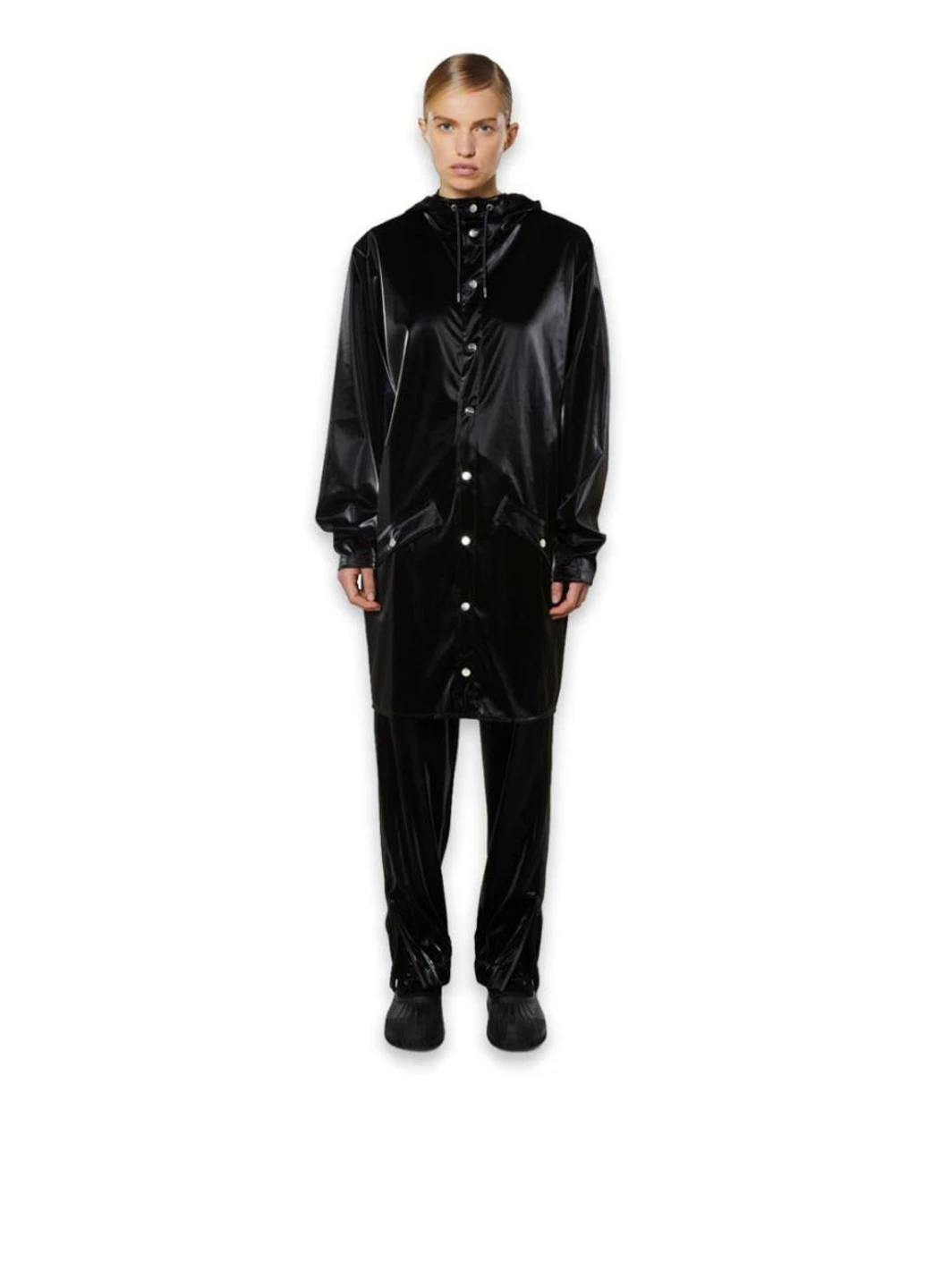 Куртка 1202-VELVETBLACK Rains Long Jacket Velvet (318417423)