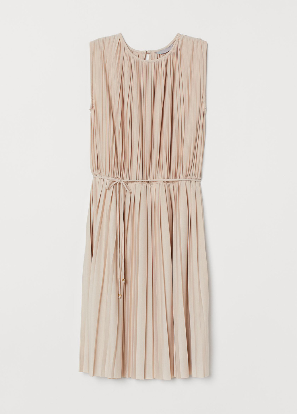 Пудрова кежуал плаття, сукня плісована H&M однотонна