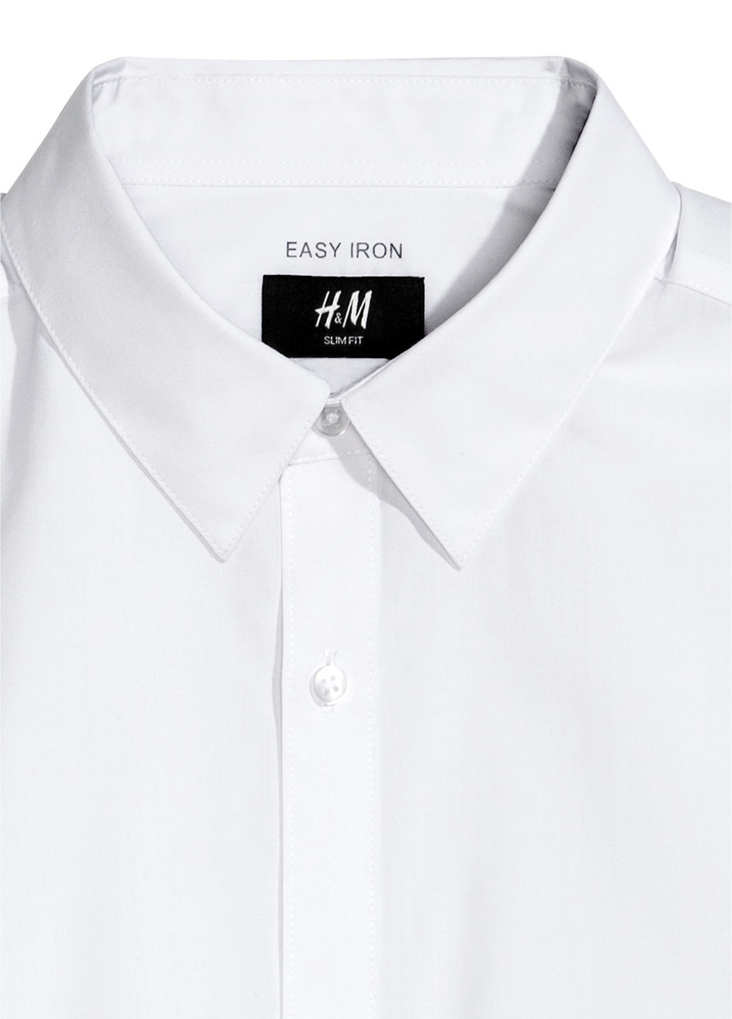 Сорочка H&M біла кежуал поліестер