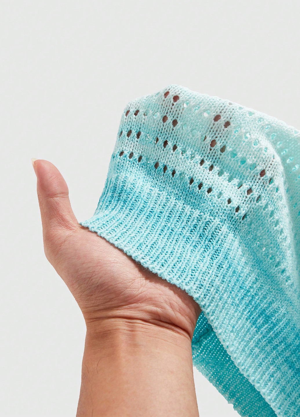 Светло-бирюзовый летний джемпер джемпер SHEIN