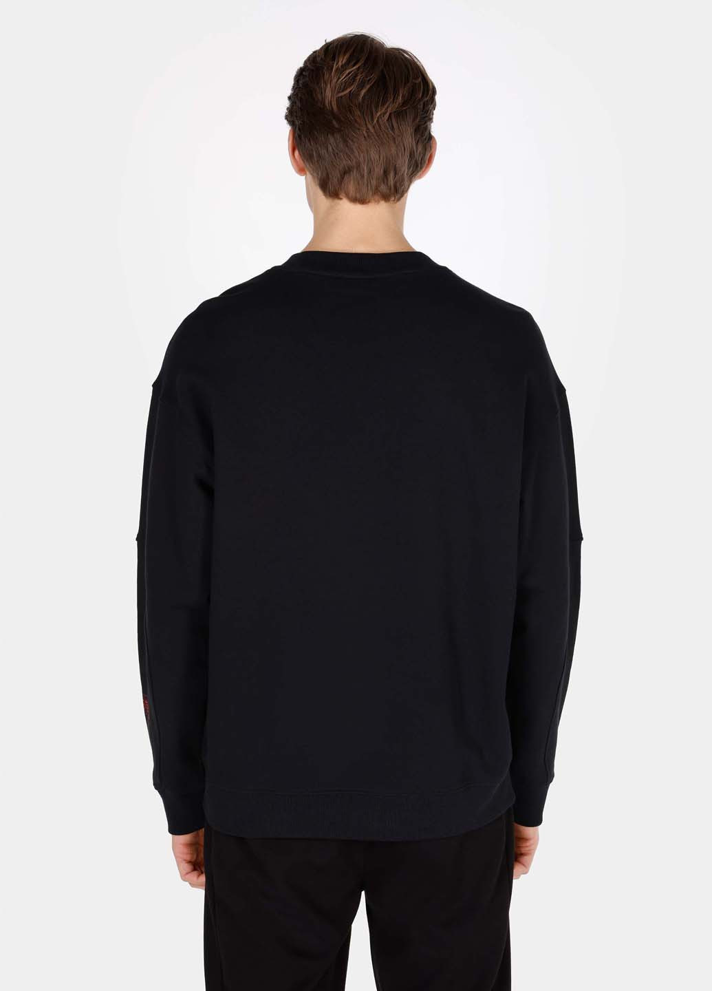 Черный свитшот Colin's однотонный нашивки (336337424)