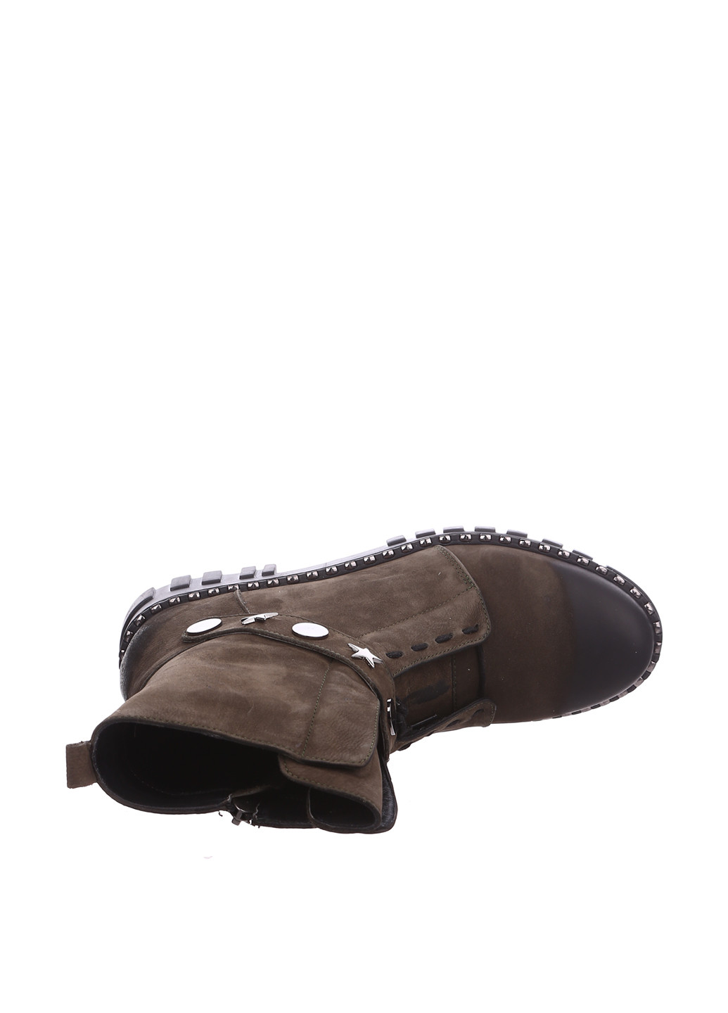Осенние ботинки Dakkem с заклепками из натурального нубука