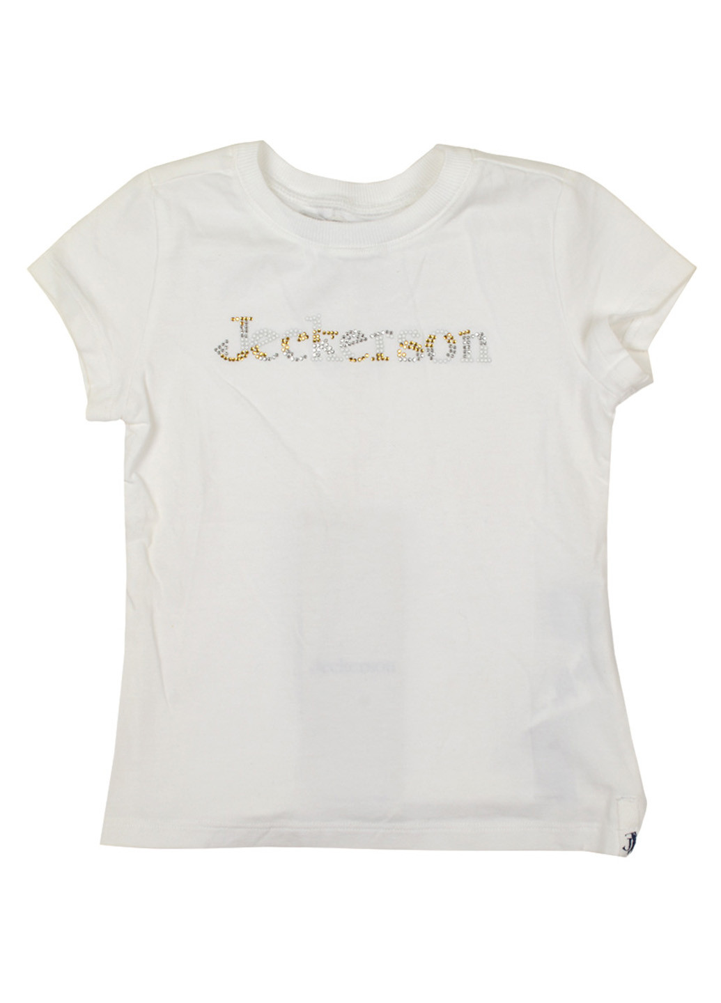 Белая летняя футболка с коротким рукавом Jeckerson