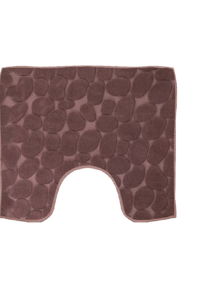 Килимок для ванної кімнати Trento Coral Velvet Ground Коричневий (52917) Trento Design Studio (253786092)