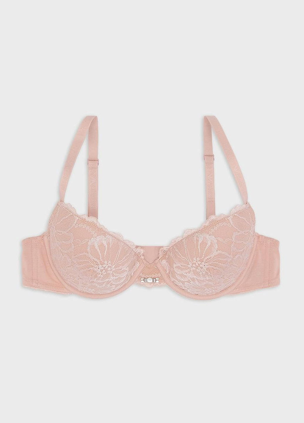 Бежевий балконет бюстгальтер Emporio Armani з кісточками поліамід