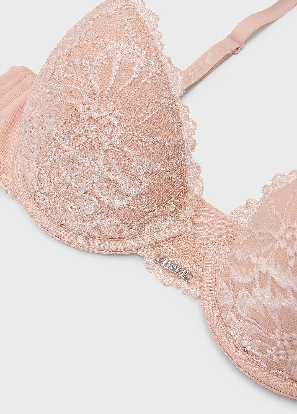 Бежевий балконет бюстгальтер Emporio Armani з кісточками поліамід