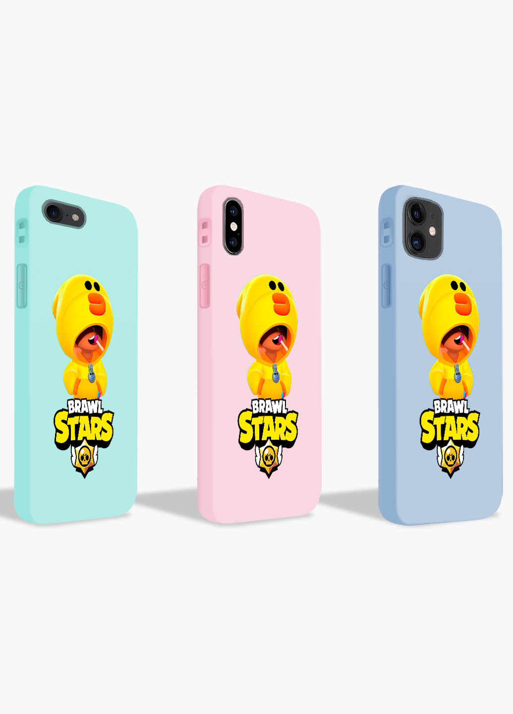 Чехол силиконовый Apple Iphone Xs Max Леон Утка Цыпленок Бравл Старс (Leon Sally Brawl Stars) (8226-1020) MobiPrint (219283761)