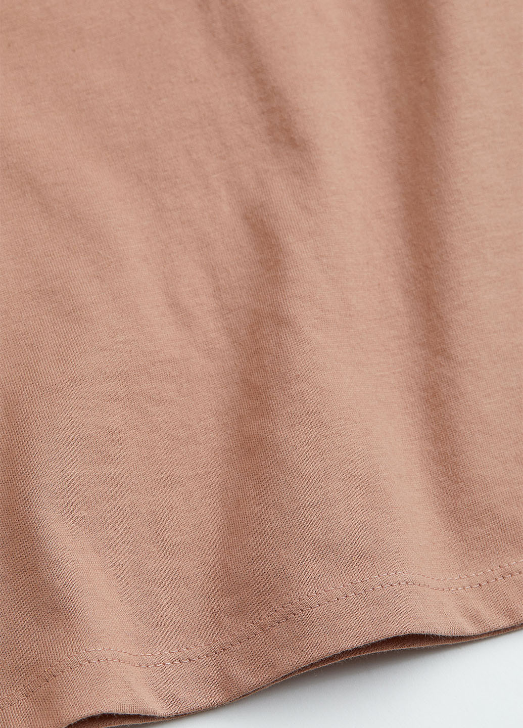 Розово-коричневая летняя футболка H&M