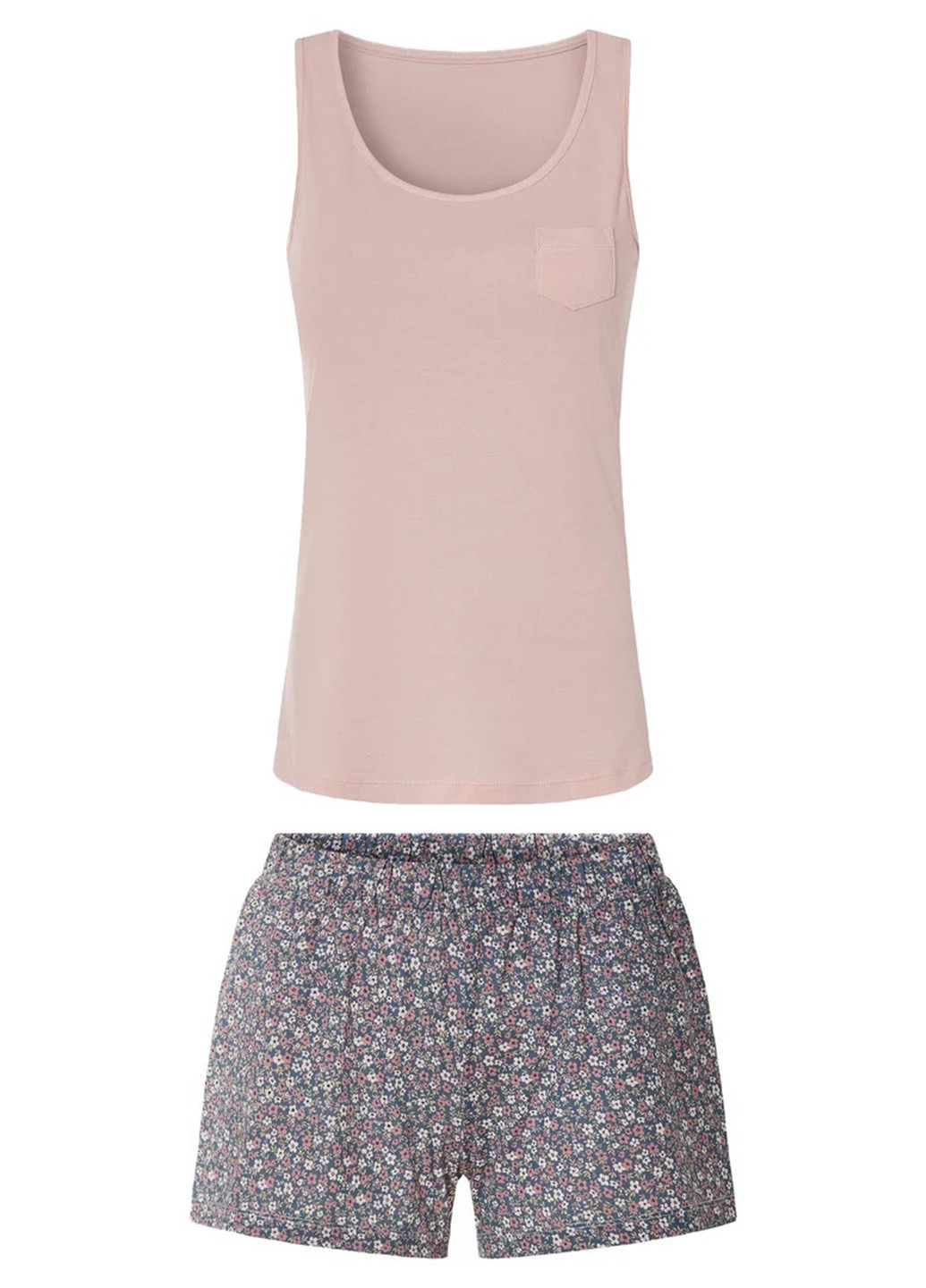 Пудрова всесезон піжама (майка, шорти) майка + шорти Esmara