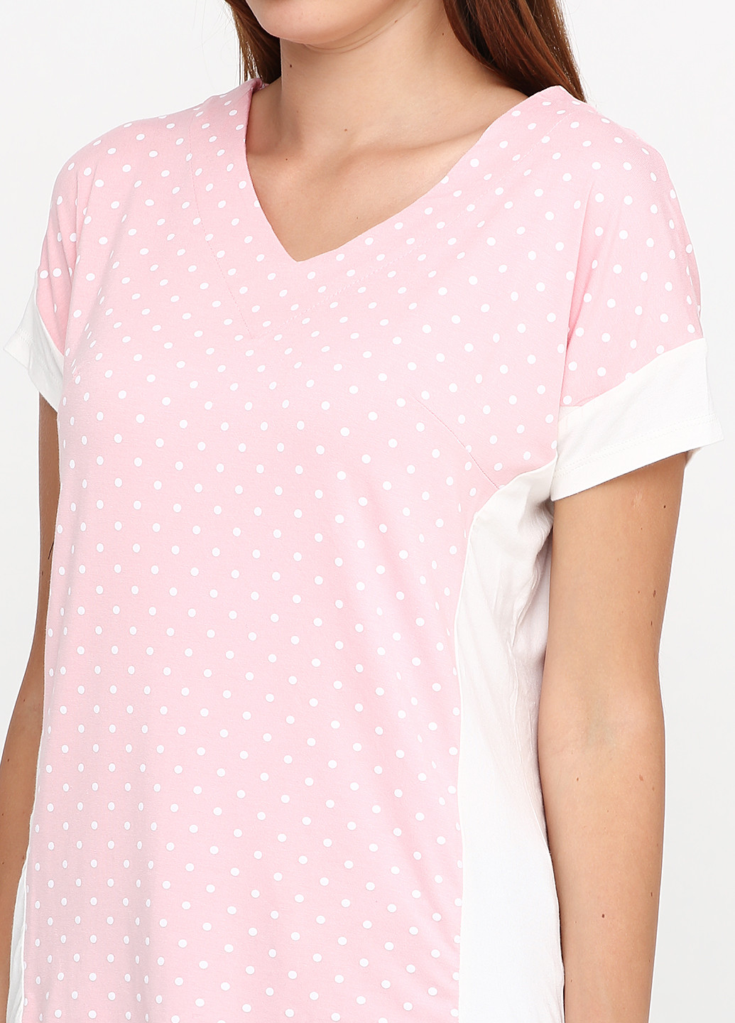 Розовая летняя футболка Яavin