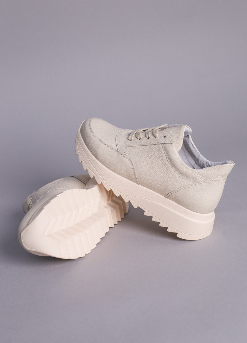 Молочные демисезонные кроссовки shoesband Brand