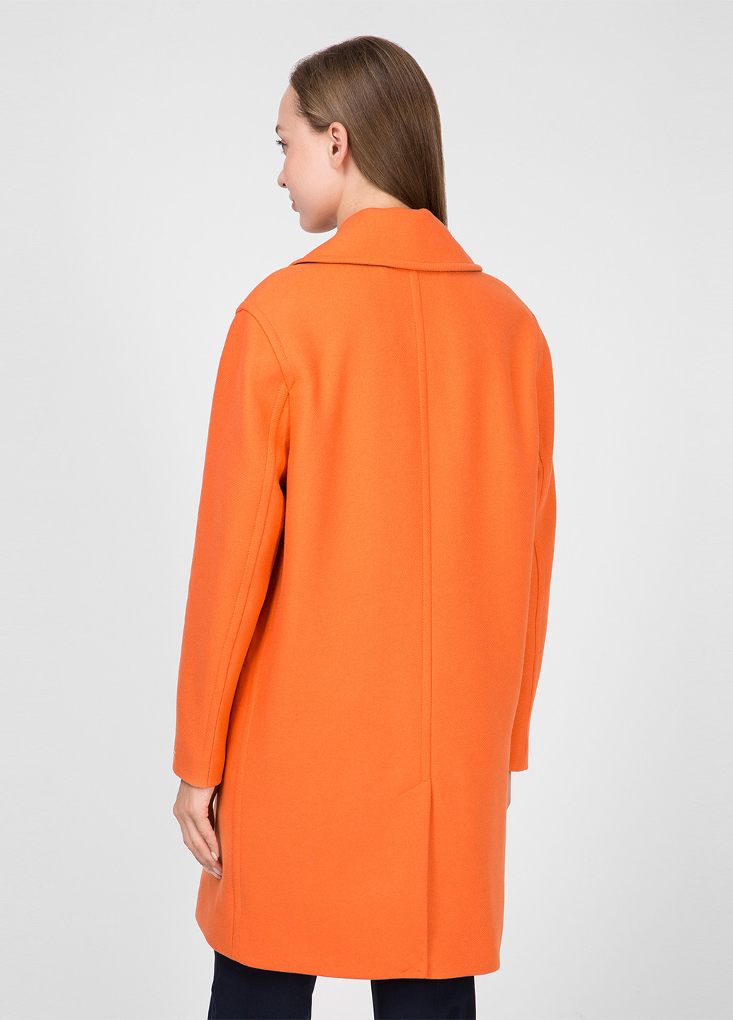 Оранжевое демисезонное Пальто двубортное Tommy Hilfiger