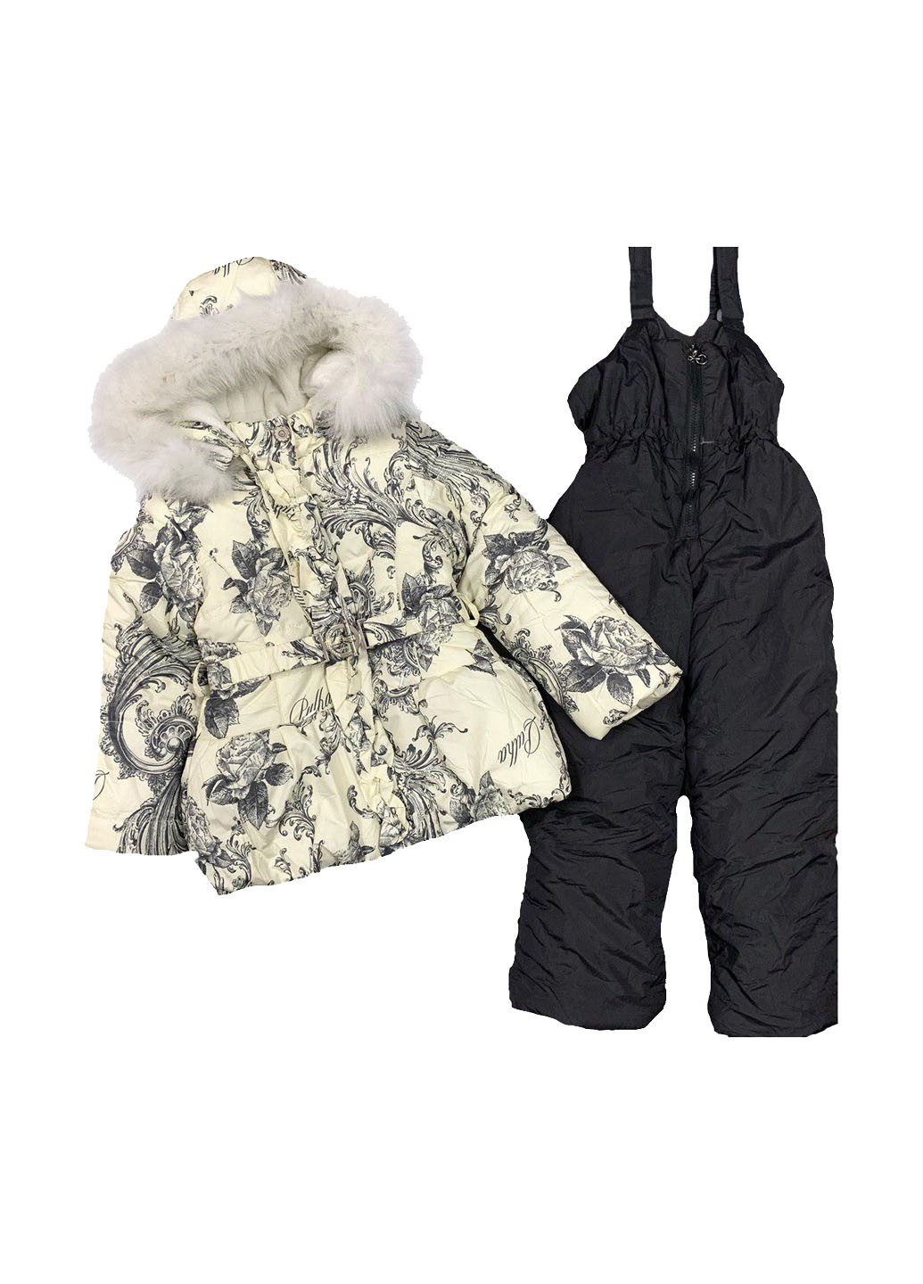 Молочный зимний комплект (куртка, комбинезон) Ohccmith