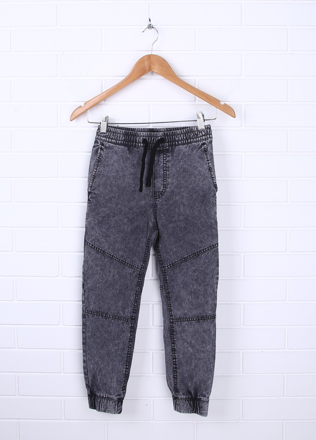 Темно-серые демисезонные со средней талией джинсы H&M