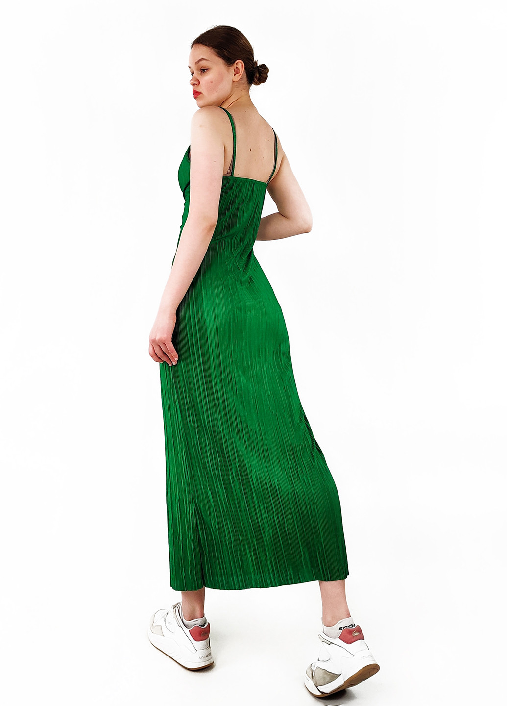Зелена кежуал сукня Boohoo однотонна