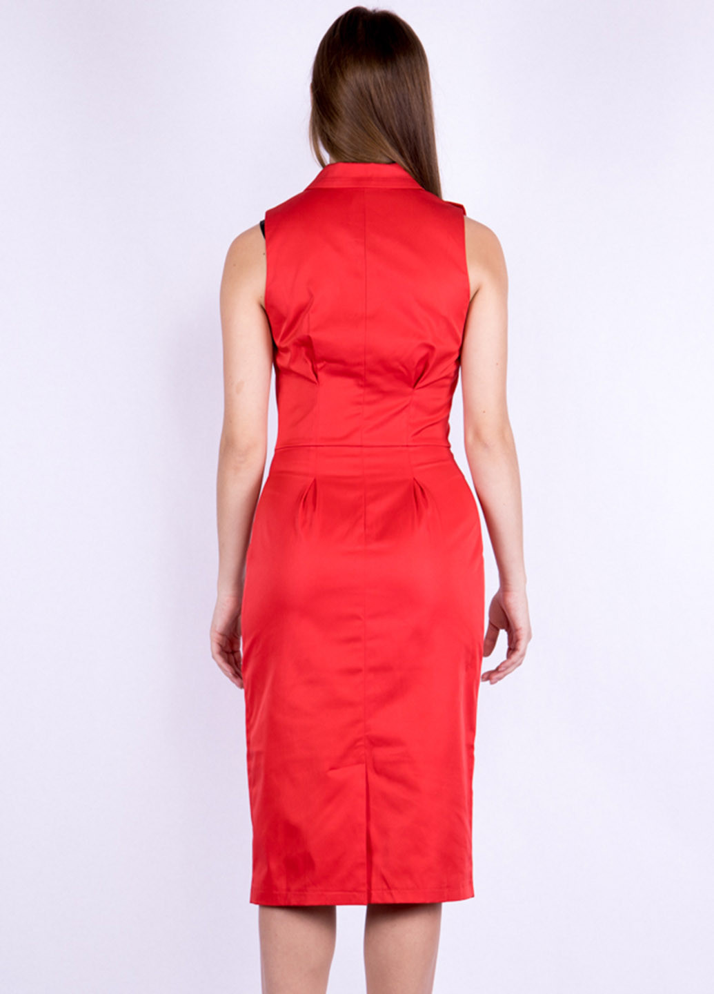 Червона кежуал сукня футляр Time of Style однотонна