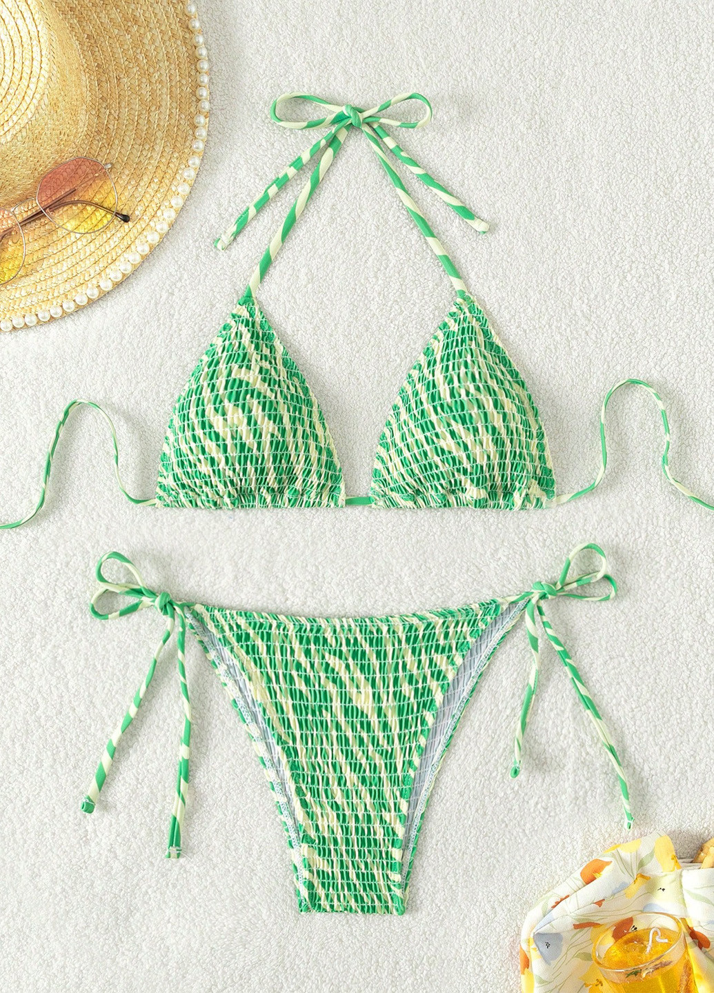 Комбінований літній купальник (ліф, трусики) роздільний SHEIN