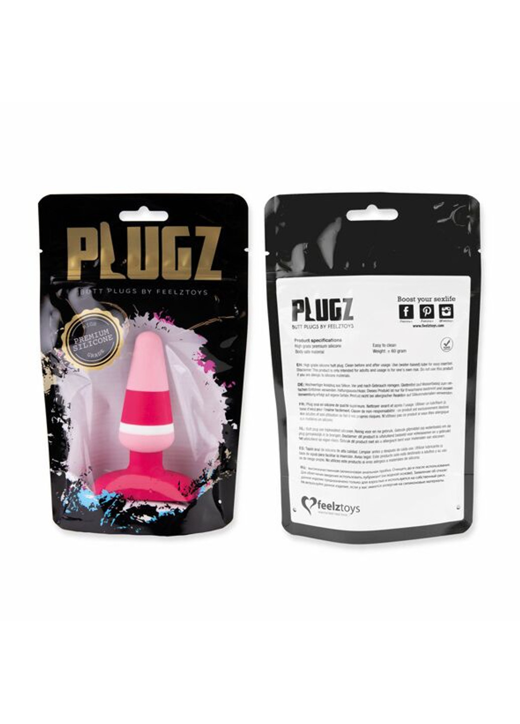 Анальная пробка - Plugz Butt Plug Colors Nr. 2 FeelzToys (252297370)