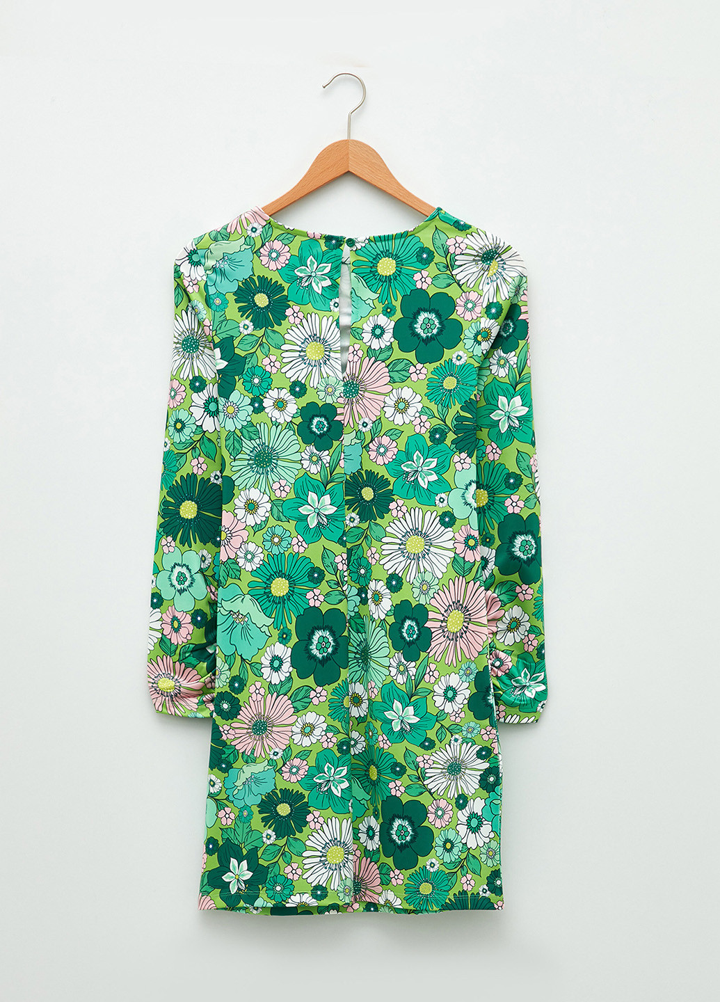 Зеленое кэжуал платье LC Waikiki с цветочным принтом