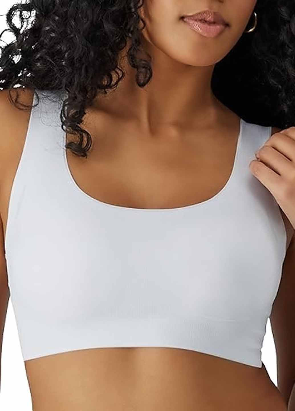 Білий топ бюстгальтер Bali без кісточок нейлон