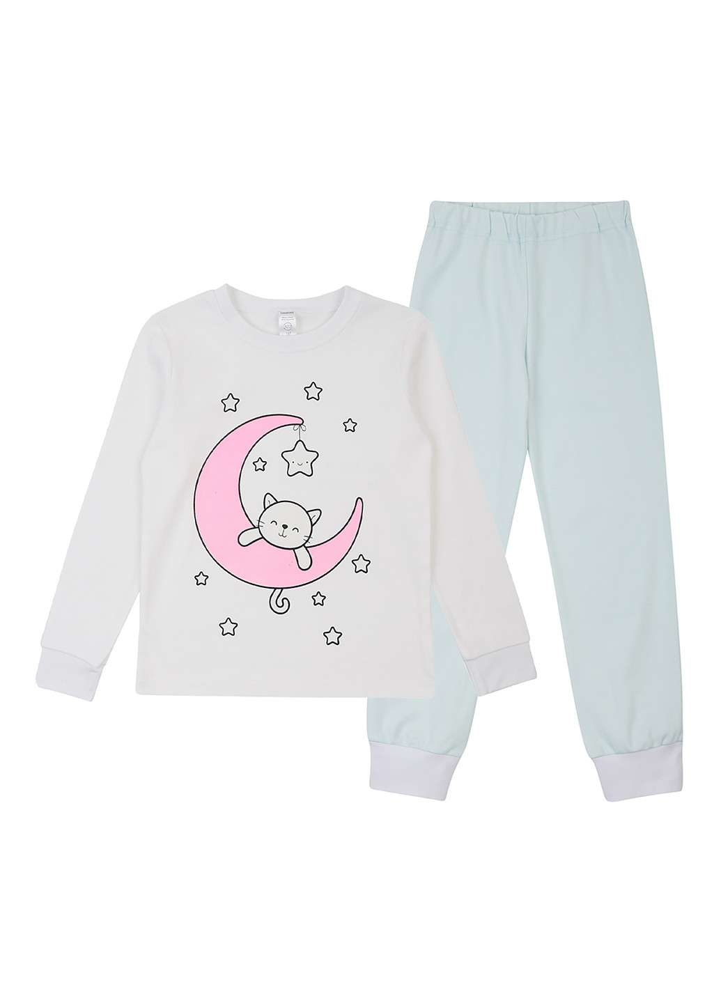 Зелена всесезон піжама (лонгслів, штани) лонгслів + брюки Garnamama