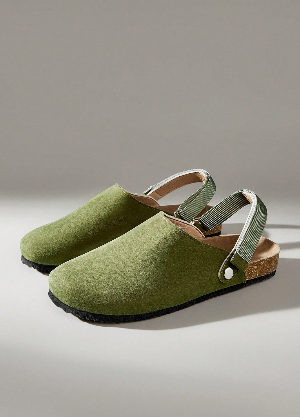 Зеленые сабо SHEIN без каблука