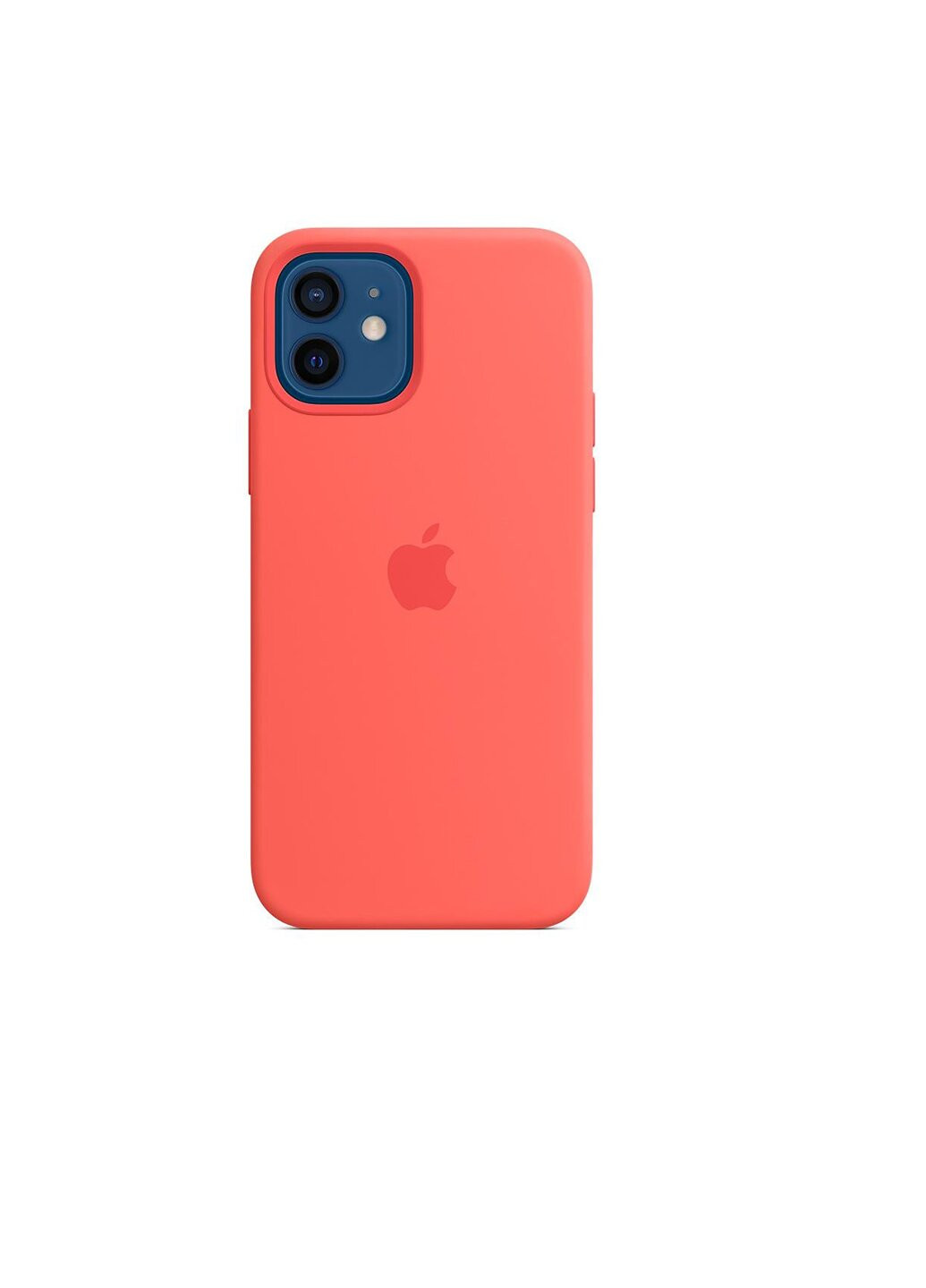 Чохол силіконовий soft-touch Silicone case для iPhone 12/12 Pro рожевий Pink Citrus Apple (220821791)