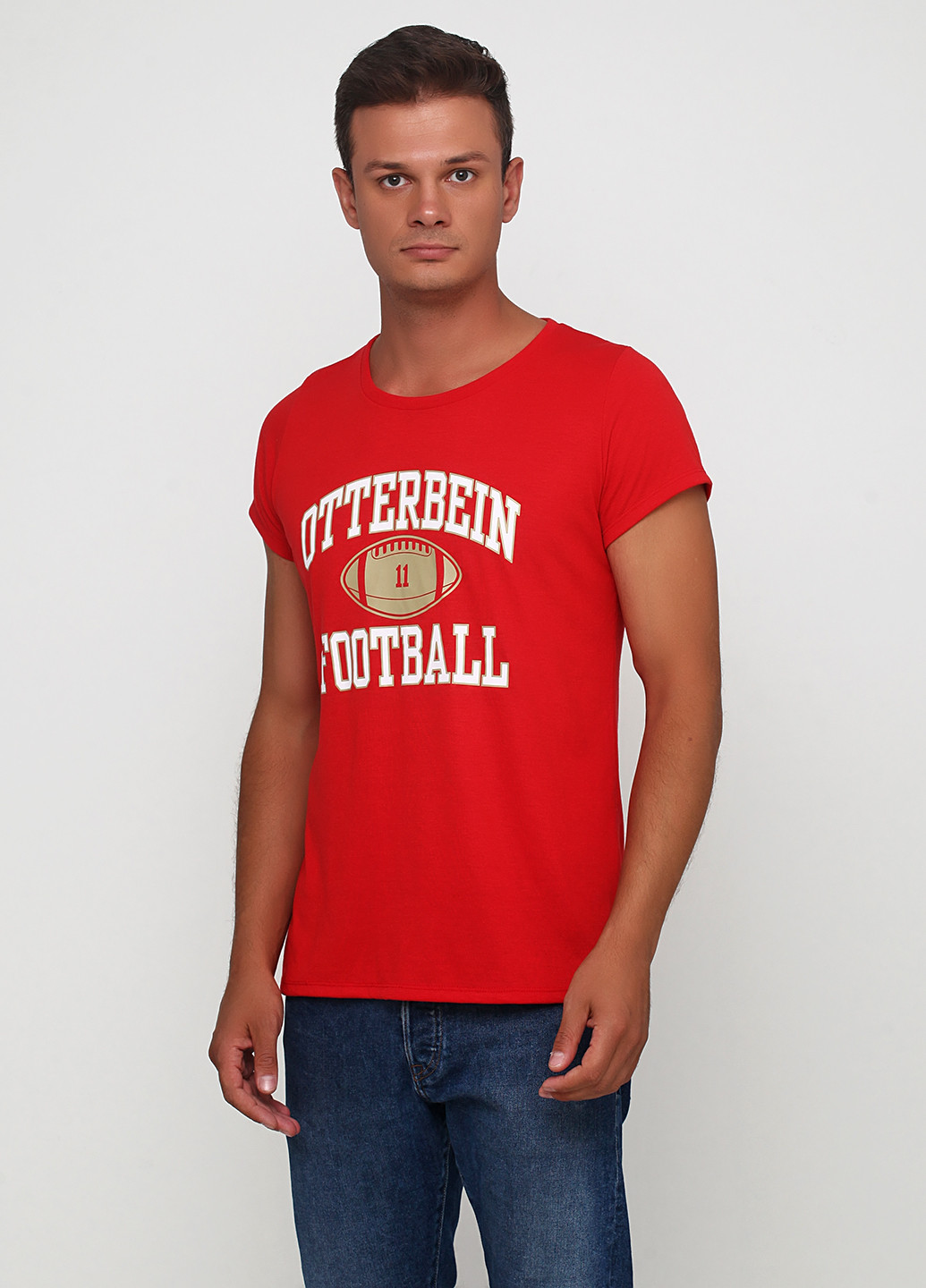 Красная летняя футболка Jerzees