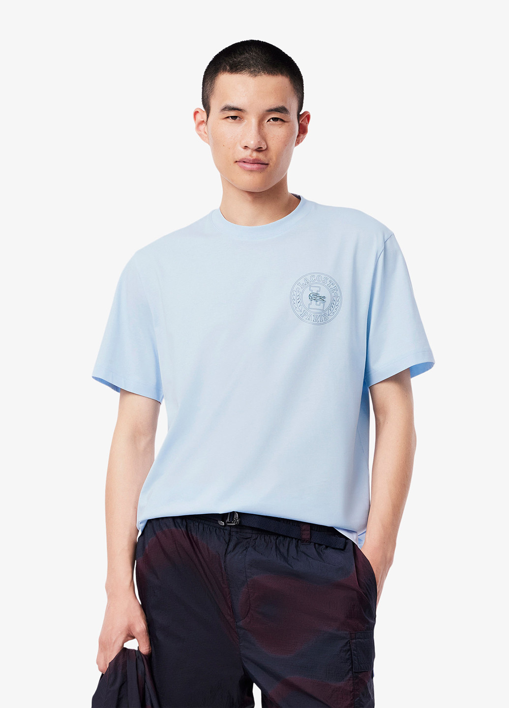 Голубая футболка Lacoste