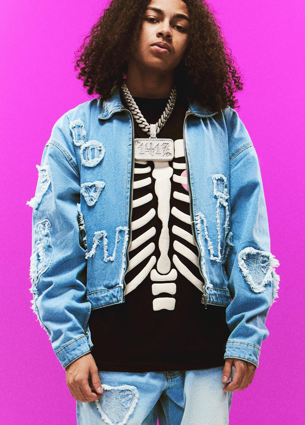 Світло-синя демісезонна куртка Boohoo