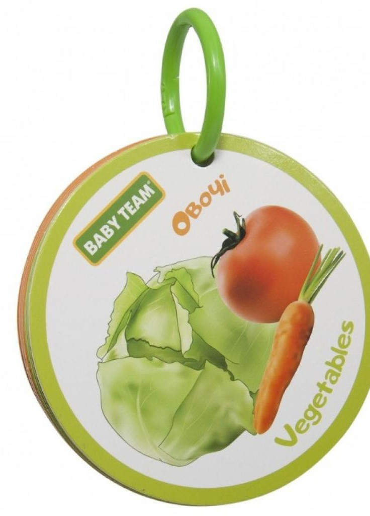 Развивающая игрушка (8730) Baby Team Игрушка-книжка Фрукты-овощи (203983536)