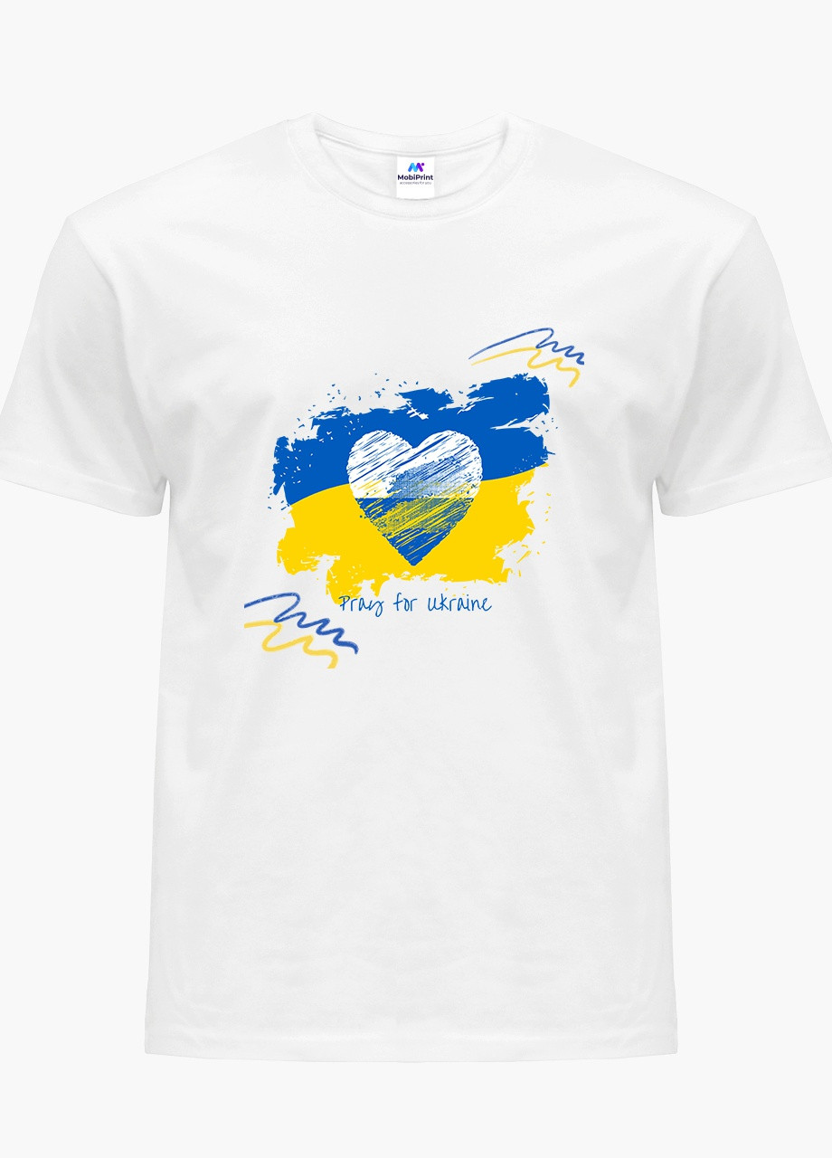 Белая демисезон футболка женская мир для украины (peace for ukraine) белый (8976-3698) s MobiPrint