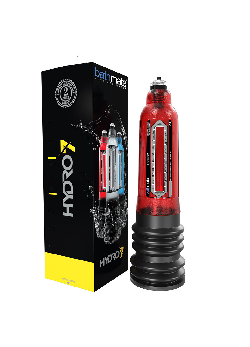 Гідропомпа Hydro 7 Red, для члена довжиною від 12,5 до 18см, діаметр до 5см Bathmate (254152117)