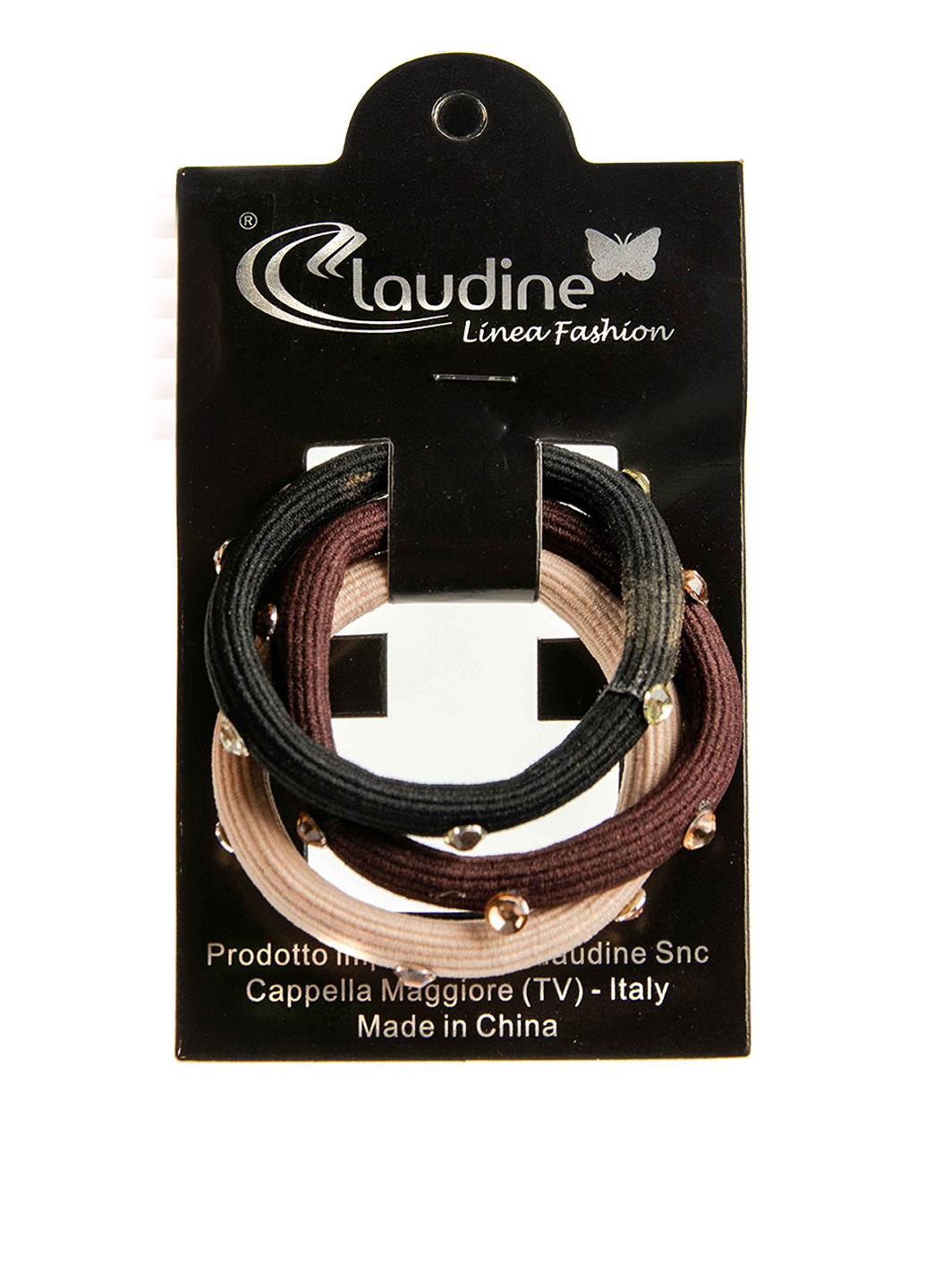 Гумка (3 шт.) Claudine однотонна темно-коричнева гума