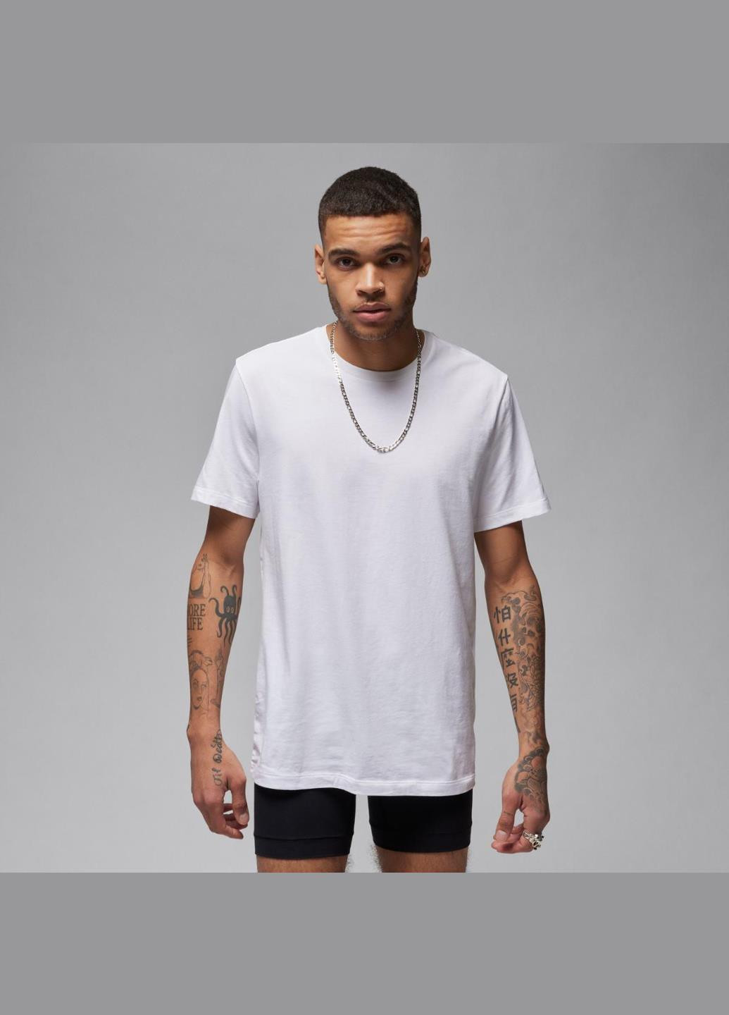 Біла футболка jm0625-001 (2 шт.) Jordan JHM FLIGHT BASE TEE 2PK / JHM FLIGHT BASE TEE 2PK