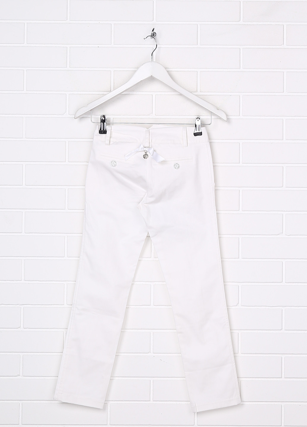 Белые демисезонные зауженные джинсы Denny Rose