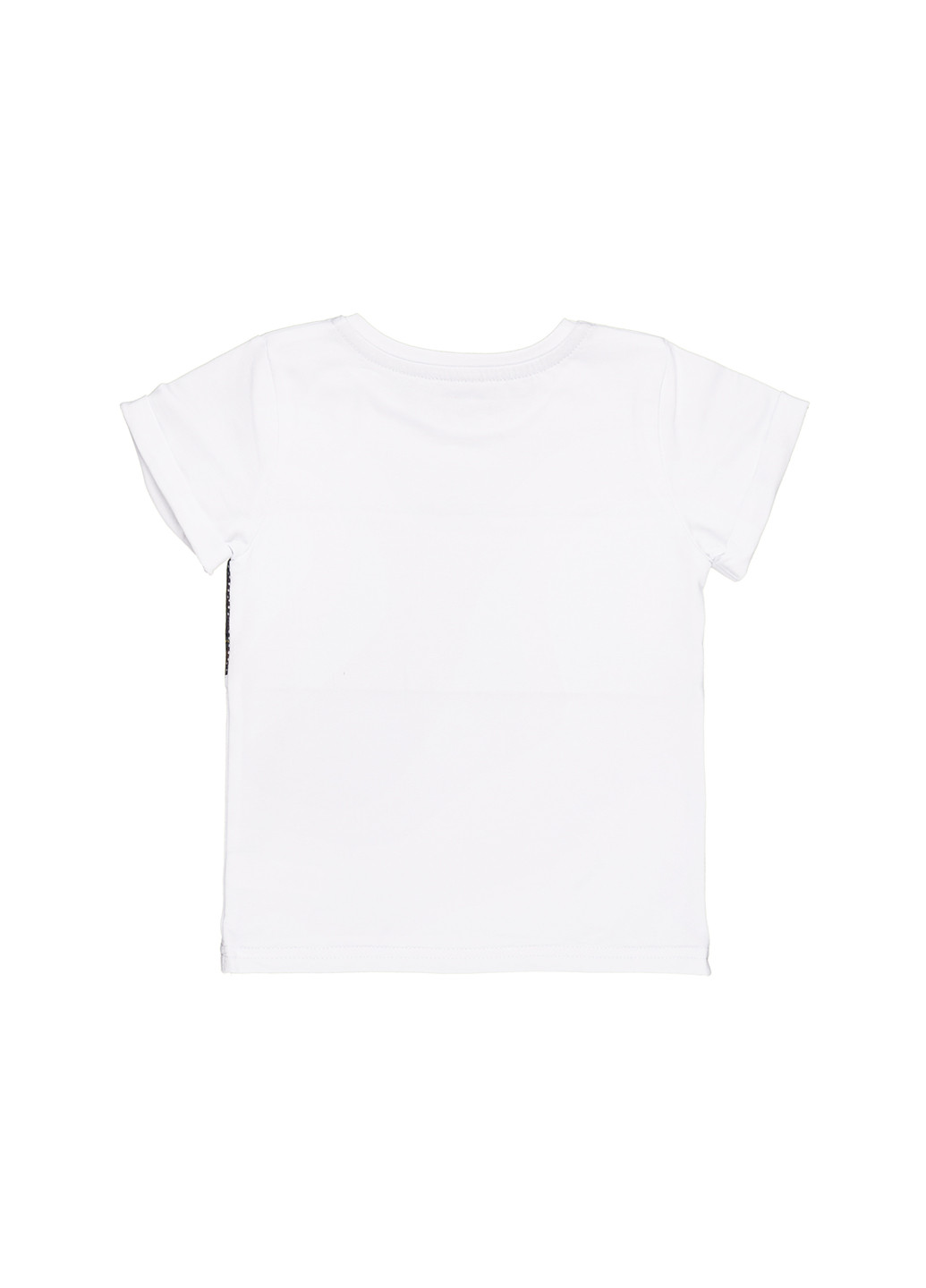 Белая летняя футболка Фламинго Текстиль